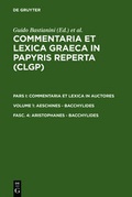 Cover: Aristophanes - Bacchylides - De Gruyter
