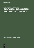 Cover: Cultures, Ideologies, and the Dictionary - De Gruyter