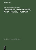 Cover: Cultures, Ideologies, and the Dictionary - De Gruyter