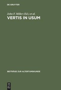 Cover: Vertis in usum - De Gruyter