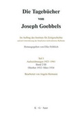 Cover: Die Tageb&uuml;cher von Joseph Goebbels. Aufzeichnungen 1923-1941. Dezember 1929 - M&auml;rz 1934 / Oktober 1932 - M&auml;rz 1934 - De Gruyter