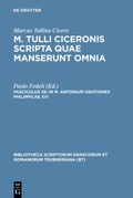 Cover: In M. Antonium orationes Philippicae XIV - De Gruyter