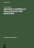 Cover: George Campbells Philosophie der Rhetorik - De Gruyter