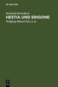 Cover: Hestia und Erigone - De Gruyter