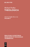 Cover: Michael Psellus: Theologica / Michael Psellus: Theologica. Volume II - De Gruyter