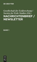 Cover: Nachrichtenbrief / Newsletter - De Gruyter Saur