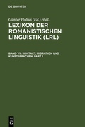 Cover: Kontakt, Migration und Kunstsprachen - De Gruyter