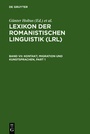 Bild: Lexikon der Romanistischen Linguistik (LRL) / Kontakt, Migration und Kunstsprachen - De Gruyter
