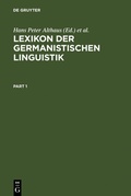 Cover: Lexikon der Germanistischen Linguistik - De Gruyter