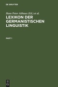 Cover: Lexikon der Germanistischen Linguistik - De Gruyter