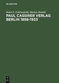 Cover: Paul Cassirer Verlag Berlin 1898-1933 - De Gruyter