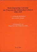 Cover: Deutschsprachige Literatur aus Prag und den b&ouml;hmischen L&auml;ndern 1900-1939 - De Gruyter