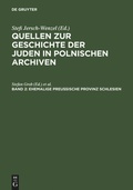 Cover: Ehemalige preu&szlig;ische Provinz Schlesien - De Gruyter Saur