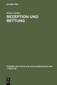 Enlarge image Cover: Rezeption und Rettung - De Gruyter
