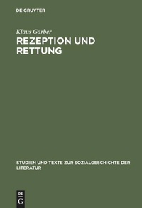 Enlarge image Cover: Rezeption und Rettung - De Gruyter