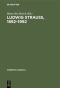 Cover: Ludwig Strau&szlig;, 1892-1992 - De Gruyter