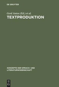 Cover: Textproduktion - De Gruyter