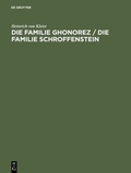 Cover: Die Familie Ghonorez / Die Familie Schroffenstein - De Gruyter