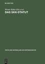 Cover: Das SKK-Statut - De Gruyter Saur