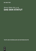 Cover: Das SKK-Statut - De Gruyter Saur