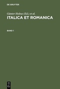 Cover: Italica et Romanica - De Gruyter