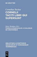 Cover: Dialogus de oratoribus - De Gruyter