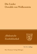 Cover: Die Lieder Oswalds von Wolkenstein - De Gruyter