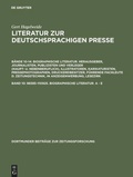 Cover: 98385-110925. Biographische Literatur. A - E - De Gruyter Saur