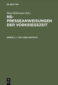 Cover: 1937. Quellentexte - De Gruyter Saur