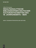 Cover: Telegraph f&uuml;r Deutschland (1837-1848) - De Gruyter Saur