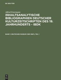 Cover: Deutsches Museum (1851-1867) - De Gruyter Saur