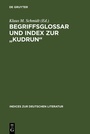 Cover: Begriffsglossar und Index zur "Kudrun" - De Gruyter