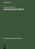Cover: Dialoganalyse V - De Gruyter