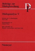 Cover: Dialoganalyse V - De Gruyter