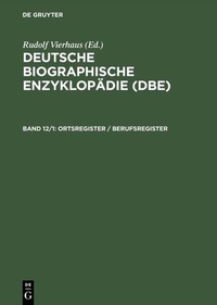 Abbildung von: Ortsregister / Berufsregister - De Gruyter Saur