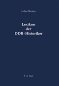 Cover: Lexikon der DDR-Historiker - De Gruyter Saur