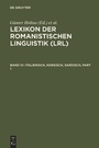 Bild: Lexikon der Romanistischen Linguistik (LRL) / Italienisch, Korsisch, Sardisch - De Gruyter