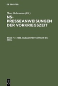 Cover: 1939. Quellentexte Januar bis April. Quellentexte Mai bis August - De Gruyter Saur