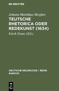 Cover: Teutsche Rhetorica oder Redekunst (1634) - De Gruyter