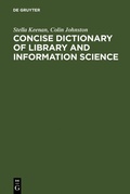 Cover: Concise Dictionary of Library and Information Science - De Gruyter Saur