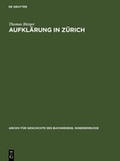 Cover: Aufkl&auml;rung in Z&uuml;rich - De Gruyter