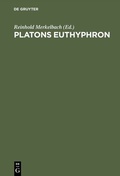 Cover: Platons Euthyphron - De Gruyter Saur