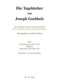 Cover: Die Tageb&uuml;cher von Joseph Goebbels. Aufzeichnungen 1923-1941. Dezember 1929 - M&auml;rz 1934 / Dezember 1929 - Mai 1931 - De Gruyter