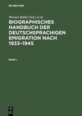 Cover: Biographisches Handbuch der deutschsprachigen Emigration nach 1933-1945 - De Gruyter Saur