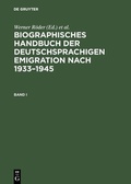 Cover: Biographisches Handbuch der deutschsprachigen Emigration nach 1933-1945 - De Gruyter Saur