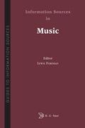 Cover: Information Sources in Music - De Gruyter Saur