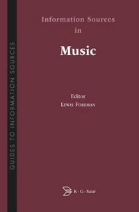Enlarge image Cover: Information Sources in Music - De Gruyter Saur
