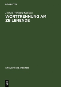 Abbildung von: Worttrennung am Zeilenende - De Gruyter