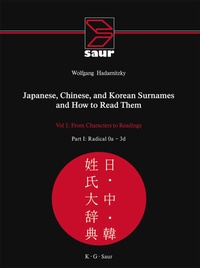Abbildung von: Japanese, Chinese, and Korean Surnames and How to Read Them - De Gruyter Saur