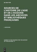Cover: Archives - De Gruyter Saur